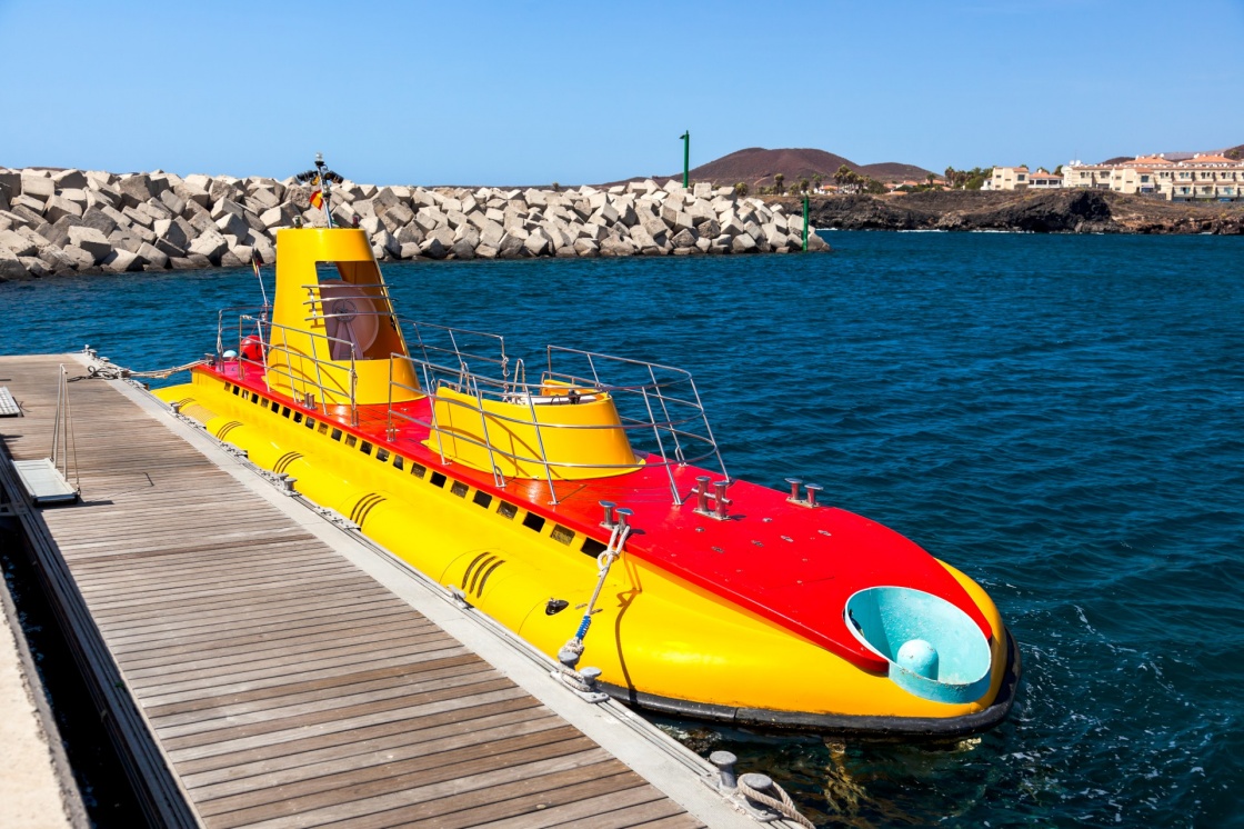 Touristic submarine at Tenerife island - Canary Spain